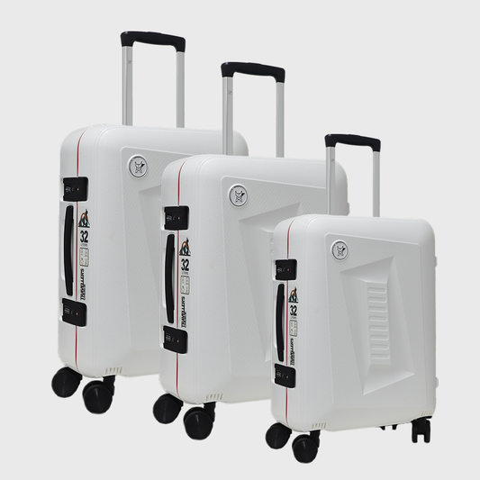 Arctic Fox Elite Armor Hard-side check-in luggage/Suitcase/Trolley Bag (White)