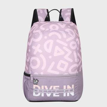 Arctic Fox Stencil Sea Fog School Backpack for Boys and Girls