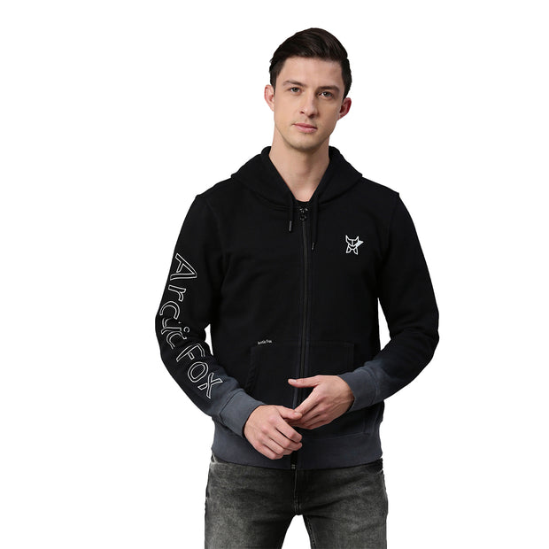 New York Black Zipper Hoodie