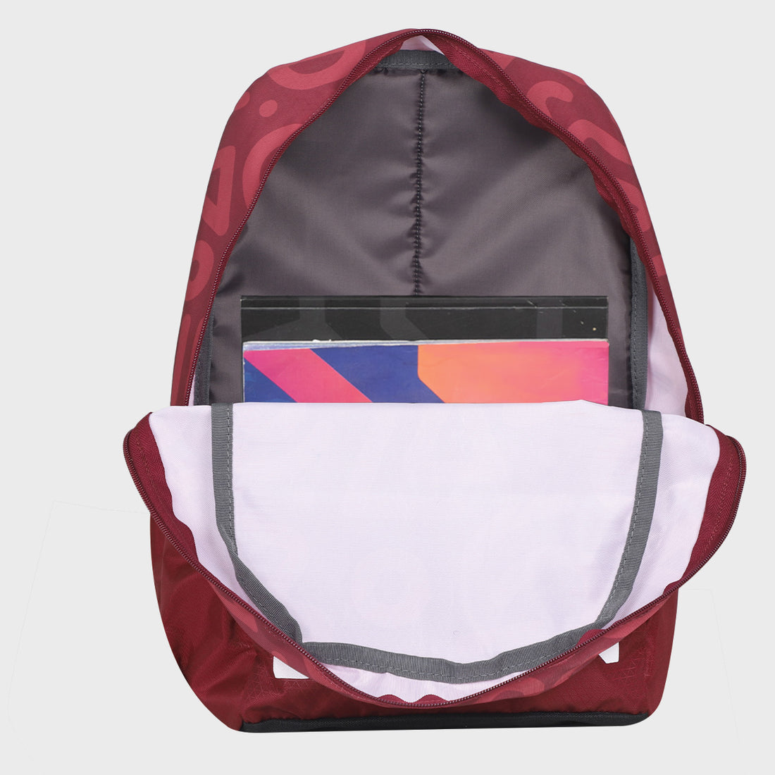 Arctic Fox Stencil Tawny Port School Backpack for Boys and Girls