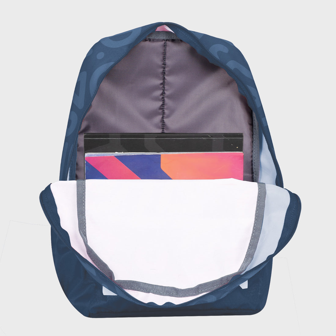 Arctic Fox Stencil Dark Denim School Backpack for Boys and Girls