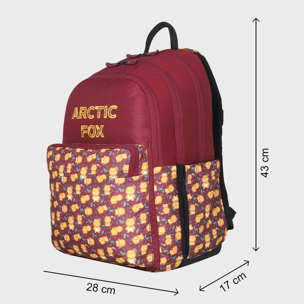 Arctic Fox Lion Cub Tawny Port School Backpack for Boys and Girls