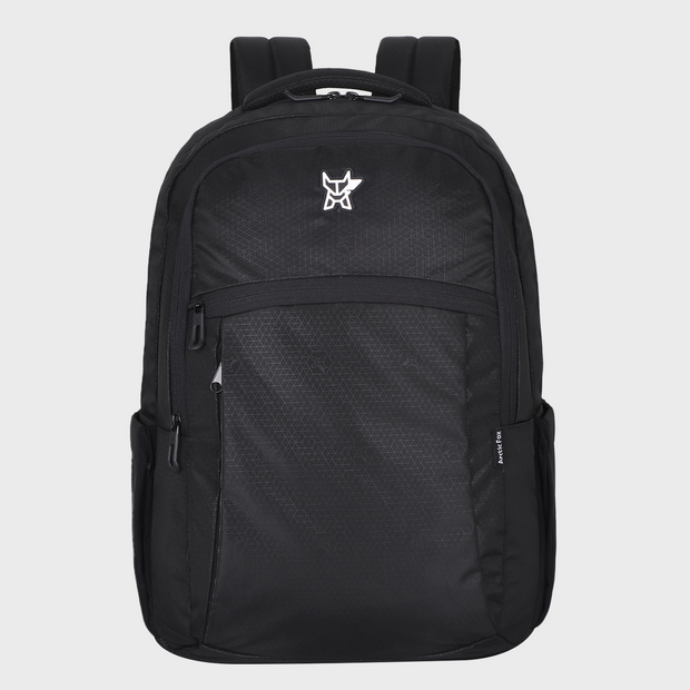 Arctic Fox Smooth Black Laptop Backpack