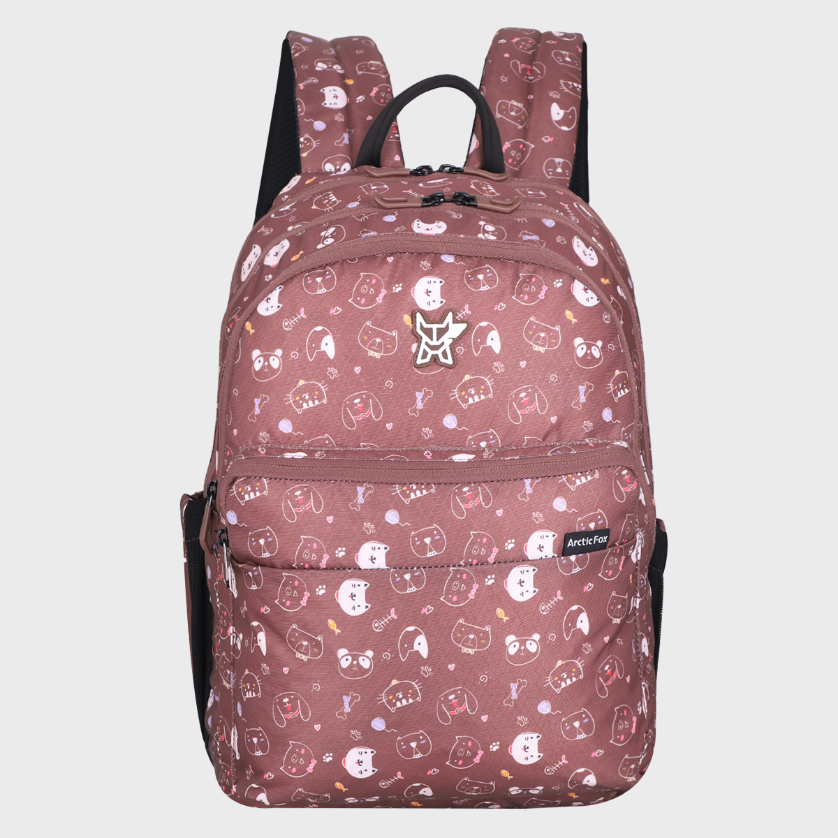 Arctic Fox Kitty Mink School Backpack for Boys and Girls
