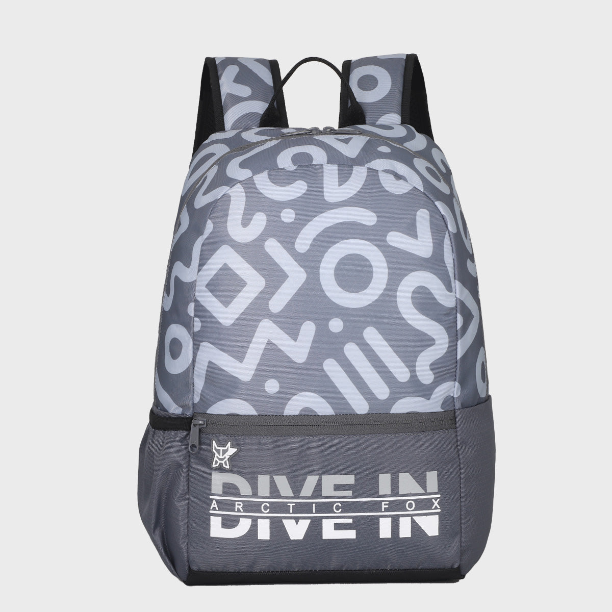 Arctic Fox Stencil Castel Rock School Backpack for Boys and Girls
