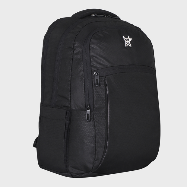 Arctic Fox Smooth Black Laptop Backpack