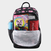 Arctic Fox Saurus Pink School Backpack for Boys and Girls