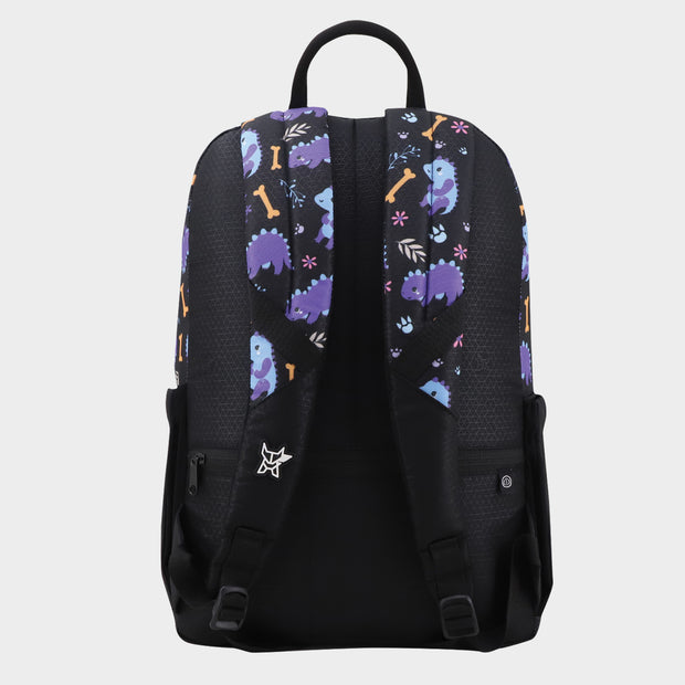 Arctic Fox Saurus Purple School Backpack for Boys and Girls