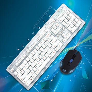New Arctic Fox Gaming Mouse and Wired Keyboard Combo